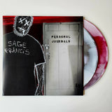 Sage Francis - Personal Journals SIGNED 2xLP Vinyl - TRI-COLOR Silver/Red/White