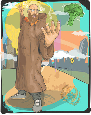 Sage Francis - "Respect The Broccoli" Print by Swamburger