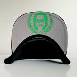 Sage Francis "A Healthy Distrust" Logo GREEN-on-BLACK Snapback