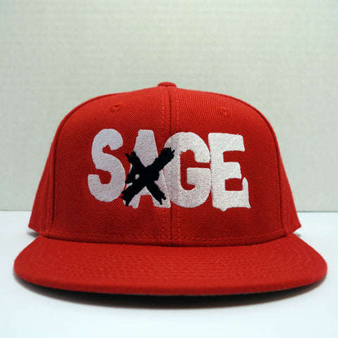 Sage Francis "A Healthy Distrust" Logo RED Snapback