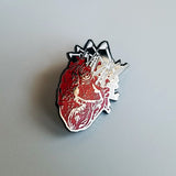 Sage Francis "Human The Death Dance" Heart LAPEL PIN