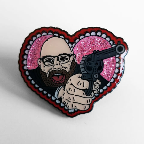 Sage Francis "Sage Frenchkiss" Glitter Enamel Lapel Pin