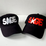 Sage Francis "A Healthy Distrust" White-on-Black DAD HAT