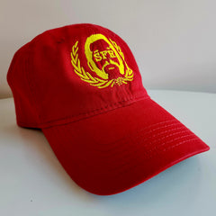 SFR Logo YELLOW-on-RED Dad Hat