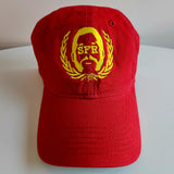 SFR Logo YELLOW-on-RED Dad Hat