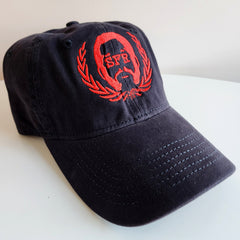 SFR Logo RED-on-NAVY BLUE Dad Hat