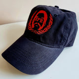 SFR Logo RED-on-NAVY BLUE Dad Hat