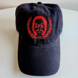 SFR Logo RED-on-NAVY BLUE Dad Hat