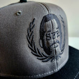 SFR Black-On-Grey Logo CONTRAST BRIM Snapback