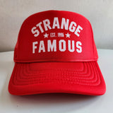 Strange Famous "Est. 1996" RED Trucker Hat