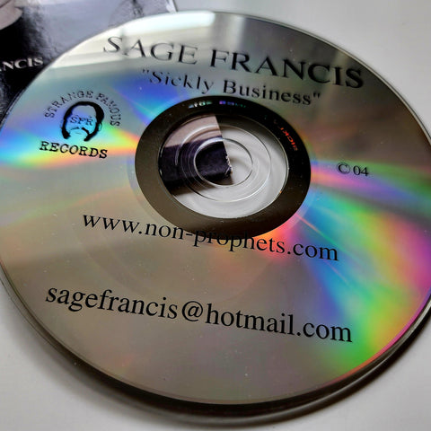 Sage Francis - Sickly Business SIGNED CD - RARE! – Strange Famous Records