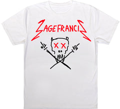 Sage Francis x Black Score "Heavy Metal" WHITE T-Shirt