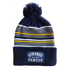 SFR 'Est. 1996' Blue/Gold/White Stripe Knit Hat
