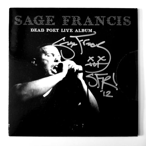 Sage Francis - Dead Poet Live Album SIGNED CD