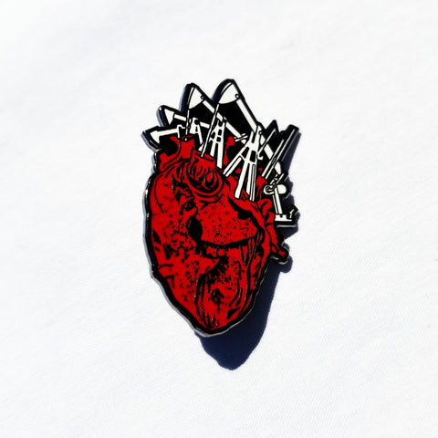 Sage Francis "Human The Death Dance" Heart LAPEL PIN