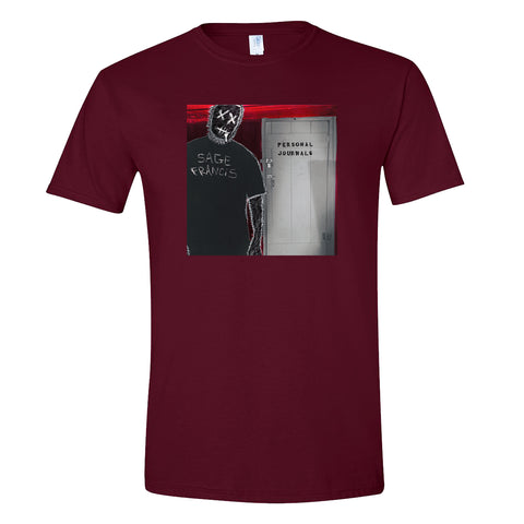 Sage Francis "Personal Journals" Cover MEN's MAROON T-Shirt