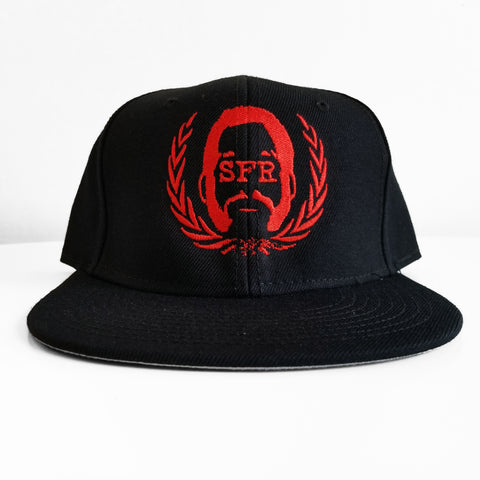 SFR Red-On-Black Logo Snapback