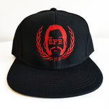 SFR Red-On-Black Logo Snapback