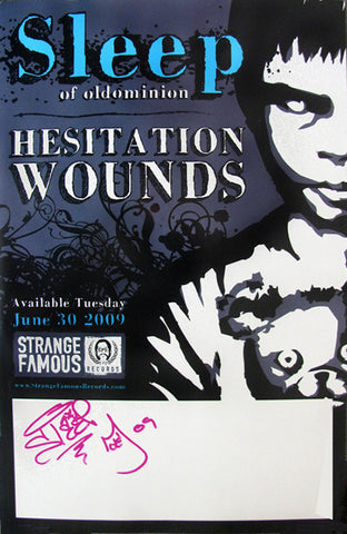 Sleep of Oldominion "Hestitation Wounds" SIGNED 11x17 Poster